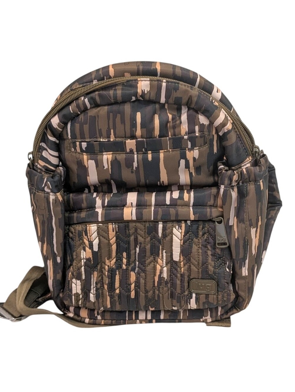 Lug Mini Orbit Backpack Riverwalk Olive Camo NWT Quilted Travel Back To School